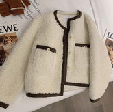 Vintage Lamb Faux Wool Elegant Jacket